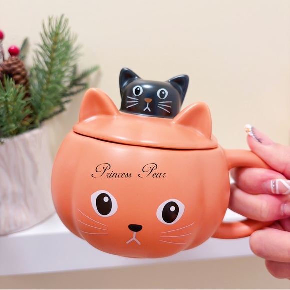 Starbucks Thailand 2024 Halloween Collection Pumpkin Cat Mug - Picture 2 of 8